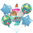 thumbnail image 1 of Set de globos, helado y lámina con forma de estrella, feliz cumpleaños, 5 unidades, 1 of 2