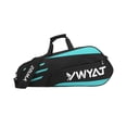 thumbnail image 3 of Bolsa para raquetas de bádminton, bolsa de tenis, bolsa de gimnasio con cierre de cremallera, bolsa para deportes al aire libre, funda para raquetas Negro Azul, 3 of 8