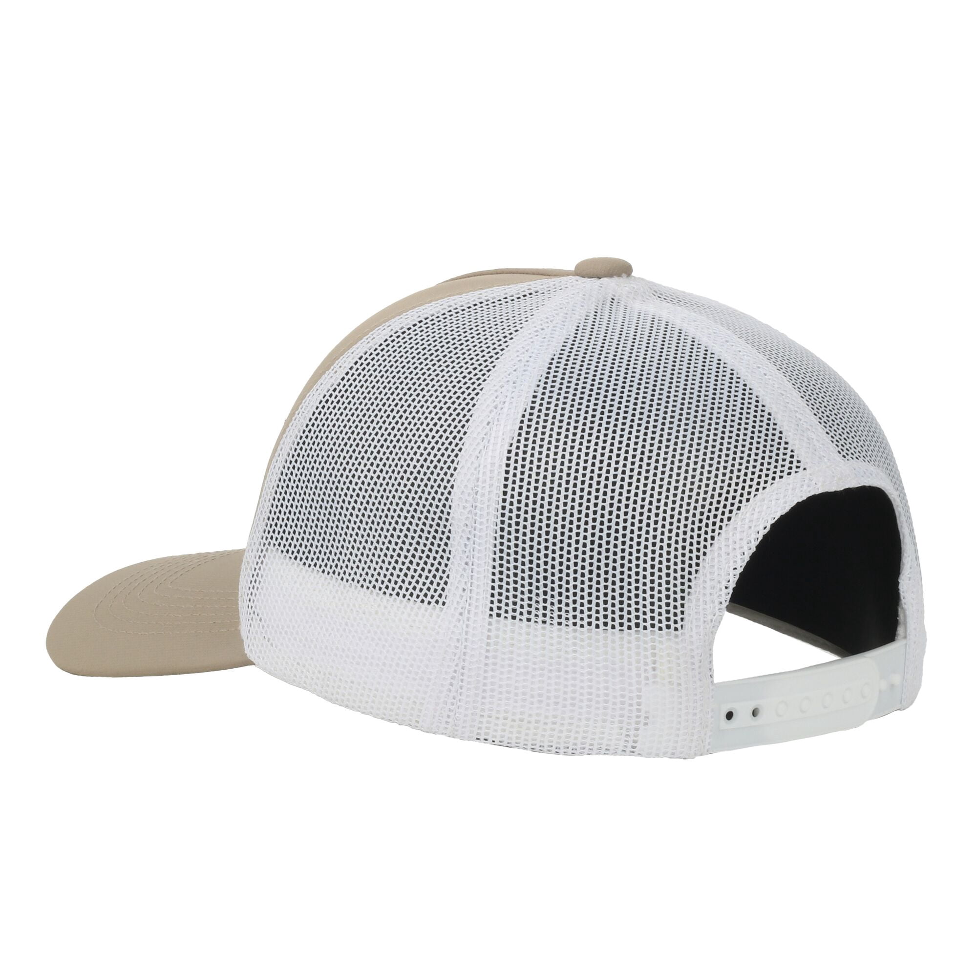 Khaki/White Red Snapper 5-Panel Fishing Cap – Structured, Embroidered, Snapback, One Size