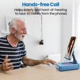 thumbnail image 6 of General Phone Stand with Wireless Bluetooth Speaker, HD Surround Sound Bluetooth Speaker for Desk Perfect for Home Kitchen Gadgets Gifts,Compatible with iPhone/ipad/Samsung Galaxy(Blue), 6 of 15