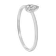 thumbnail image 5 of 14K White Gold Tear Drop Diamond Ring, 5 of 5
