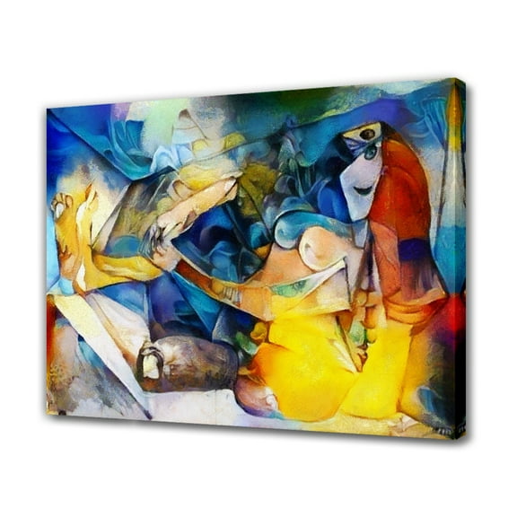 Alternative Reproductions Famous Paintings Kandinsky Canvas Poster Bedroom Decor Sports Landscape Office Room Decor Gift,Frame-style,12x18inch(30x45cm)