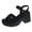 Black, variant on AUDeals Women Platform Sandals, Thick Heel Fashion Shoes, Comfortable Summer Beach Sandals for Everyday Outfits (Khaki, 7)