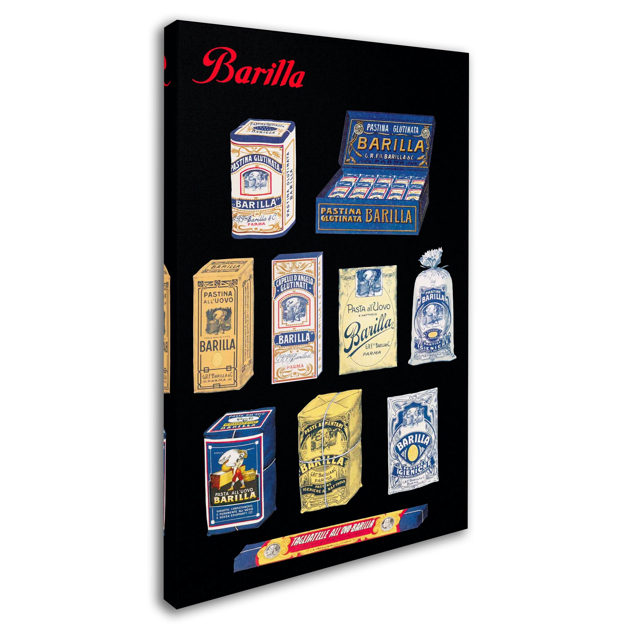 Trademark Fine Art 'Pasta Barilla' Canvas Art by Vintage Apple Collection