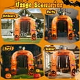 thumbnail image 7 of 9FT Halloween Inflatable Archway, Large Pumpkin Halloween Arch Pumpkin Blow up Decorations, Built-in LED Lights for Indoor Outdoor Holiday Home Party Garden Yard Lawn, 7 of 7