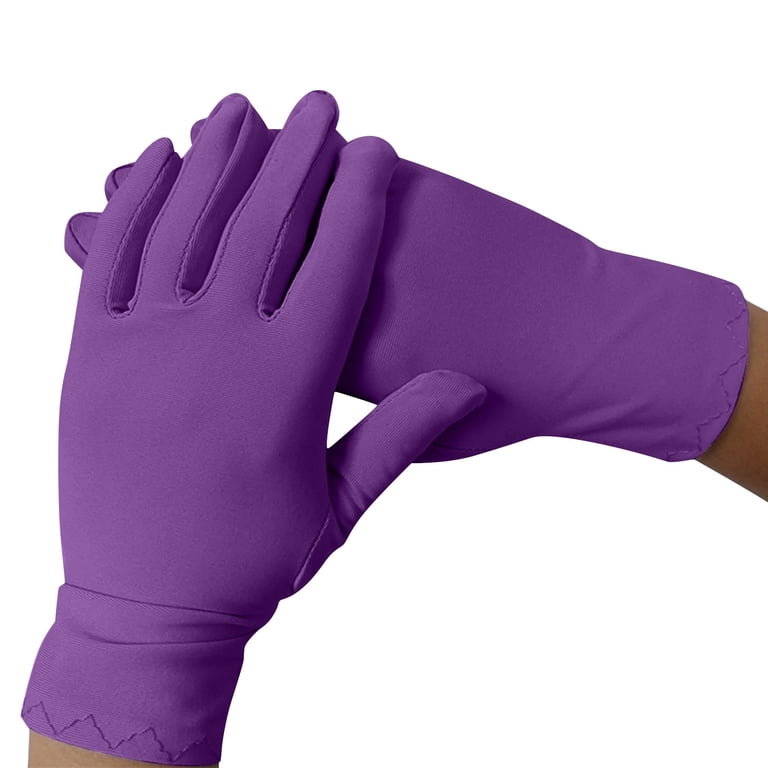 mens purple dress gloves TRUBKH black cotton gloves Thin Lightweight glove Formal Etiquette glove  archival glove Jewelry Display glove Cosplay glove for Women Men Driving  Sun Protection glove Driving glove Purple One Size