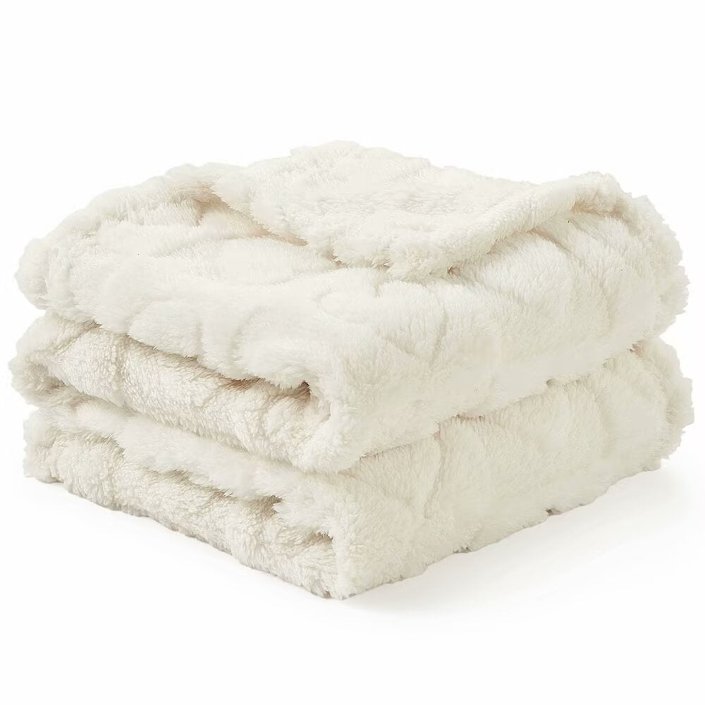BuLuTu Large Cotton Muslin Toddler Blanket – 47"x51" Reversible Lightweight Summer Quilt With Flowers