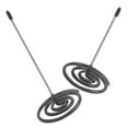 thumbnail image 1 of LOLIPPYY 2 Pcs Porte-Tickets en Acier Inoxydable Noir pour une Utilisation Simple au Bureau, 1 of 8