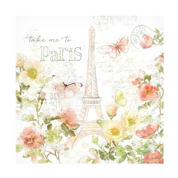 Trademark Fine Art 'Painting Paris II' Canvas Art by Katie Pertiet