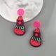 thumbnail image 3 of Pendientes navideños con forma de botón, bonitos y creativos, con dibujos animados, para Navidad. 0.87 × 2.13 pulgadas, 3 of 7