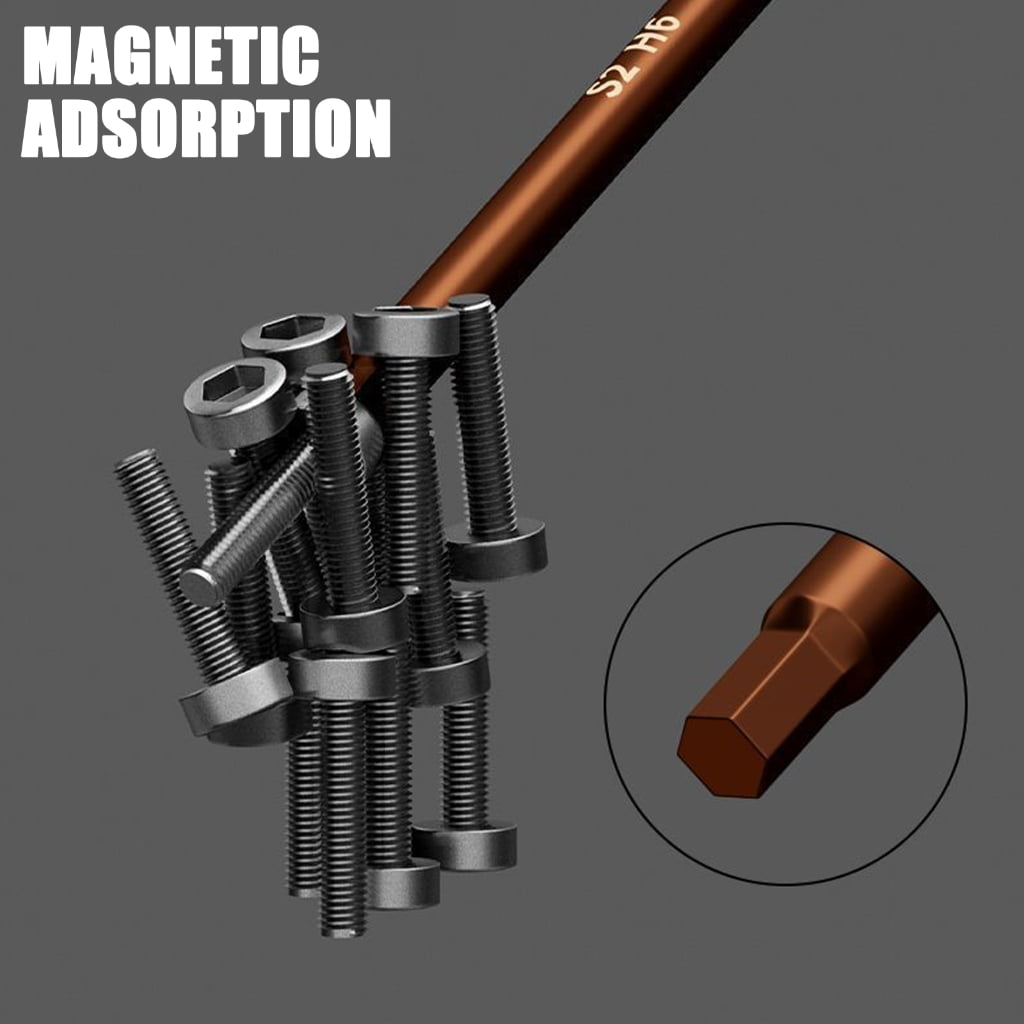 Magnetic Hex Screwdriver Set 8 Size Ergonomic Handle Inner Hexagonal Screwdriver for Electronics Automobile Repair