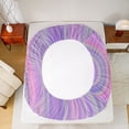 thumbnail image 5 of Castle Fairy Geometric Lines Queen Sheet Sets for Teens,Abstract Gradient Bed Set, 5 of 7