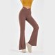 thumbnail image 4 of MKLEKYY Leggings de cintura alta para mujer, calados, acampanados, para yoga y fitness, informales, modernos, para entrenamiento, 4 of 4