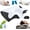 Black, variant on Doreve Cloudfaser Pillow, Memory Foam Cervical Pillow, Ergonomic Orthopedic Contour, for Side, Back and Stomach Sleepers (Black)