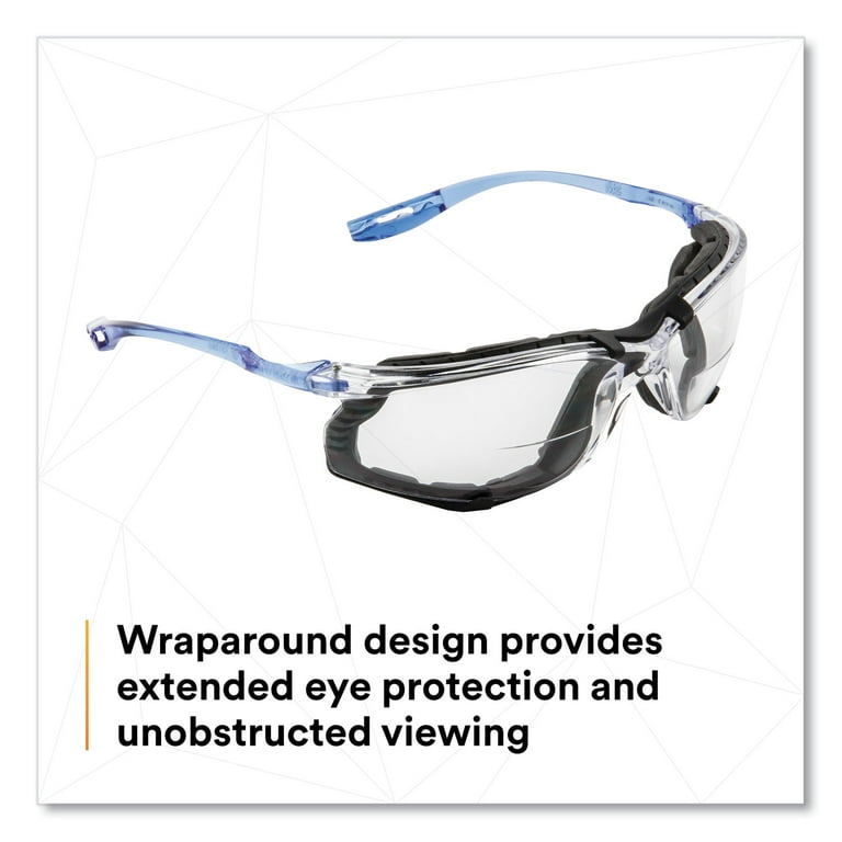 CCS Protective Eyewear with Foam Gasket, Blue Plastic Frame, Clear Polycarbonate Lens CCS Protective Eyewear with Foam Gasket, Blue Plastic Frame, Clear Polycarbonate Lens