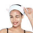 thumbnail image 2 of My Beauty Tool Lovely Hair Band - Una linda y encantadora herramienta para mantener alejado tu cabello - Hair Band para limpiar y dormir, 1 pieza blanca, 2 of 3