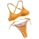 thumbnail image 1 of Traje de baño de bikini para mujer Traje de baño cómodo Traje de baño para mujer sin espalda Color sólido OAVQHLG3B Store lin121212, 1 of 4