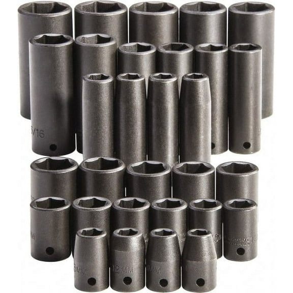 Proto 1/2In Drive Impact Socket Set 30Pc