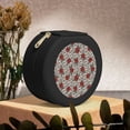 thumbnail image 6 of Naloa Leopard Print Rose Round Jewelry Box, Travel Jewelry Organizer, 3.9 x 3.9 x 2in Jewelry Storage Box for Women-Black, 6 of 7