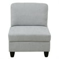 thumbnail image 2 of Aukfa Modular Sectional Couch Set - Single Sofa Chair- Flannel - Gray, 2 of 10