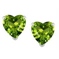 thumbnail image 2 of Star K� Heart Shape 6mm Genuine Peridot Earrings Studs, 2 of 9