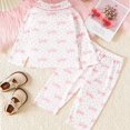 thumbnail image 6 of AJIWYH Girls Valentine Pajamas Children Casual Comfortable and Stylish Long Sleeved Sleepwear Set (Light Pink,3-4 Years), 6 of 7