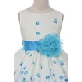 thumbnail image 3 of Flower Girl Dress Tea Length Pattern Spring Collection for Little Girl Orange 4 KD.324, 3 of 5