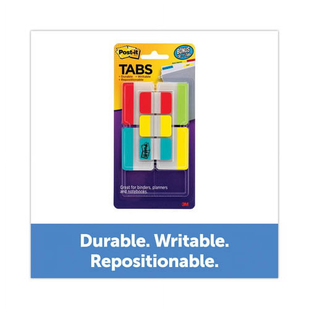 Tabs Value Pack, 1/5-Cut And 1/3-Cut Tabs, Assorted Colors, 1" And 2" Wide, 114/pack | Bundle of 2 Packs
