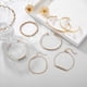 thumbnail image 2 of Pulsera de cristal bohemio de 7 piezas - Oro, 2 of 5