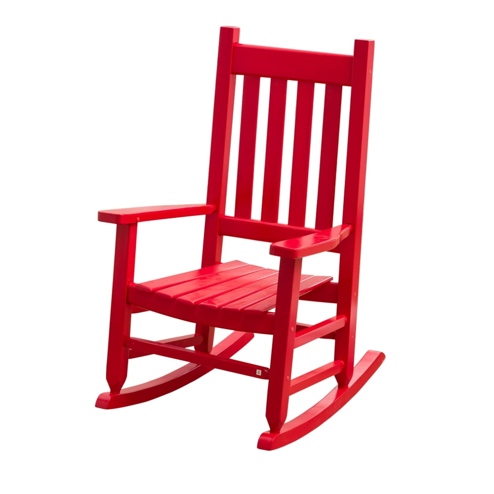 red rocking chair