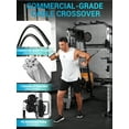 thumbnail image 3 of GARVEE All in One Smith Machine Home Gym,2200lbs Squat Rack with Weight Bar,Dual LAT Pull-Down Systems & Cable Crossover Machine,Black, 3 of 10