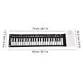 thumbnail image 2 of Piano enrollado a mano HUOGUO Órgano eléctrico portátil de 49 teclas, 2 of 4