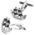 thumbnail image 5 of 1 par de gemelos para camisa, tachuelas, gemelos para traje de negocios, novedad, gemelos para camisa de velero, decoraciones para hombres, 5 of 5