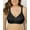 Black, variant on Front Close Wire Free Posture Bra
