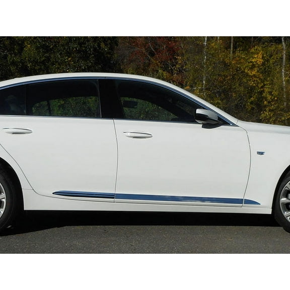 Cadillac CT5 2020-2022, 4-door, Sedan (6 piece Stainless Steel Rocker Panel Trim, Insert Kit 2") TH60235 QAA