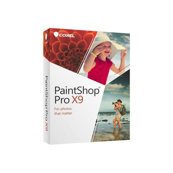 Corel PaintShop Pro X9 - pack Boîte - 1 Utilisateur - Envoi (Mini-Boîte) - Gagner - Multilingue -