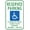 Warning Sign 2, variant on Hawaii Handicap Parking Sign - 8"x12", Reserved Placard Required $500 Fine, Metal Decor for Business