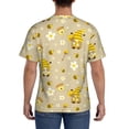 thumbnail image 2 of Naloa Cute Bee Gnomes Men's T-Shirt Sport T-shirt Men's Basic Tee Casual Men's Shirt, Round Neck, Short Sleeves - XX-Large, 2 of 5