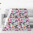 thumbnail image 2 of Butterfly Colorful Blanket Smooth Soft Print Enlarged Blanket 60\u201dx50\u201d Kid Baby for Sofa Chair Bed Office Travelling Camping Butterfly Throw Blanket Ultra Soft Flannel Gifts for Kids Adults, 2 of 6