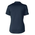 thumbnail image 3 of Women's Cutter & Buck Navy Frisco RoughRiders Virtue DryTec Eco Pique Recycled Polo, 3 of 3