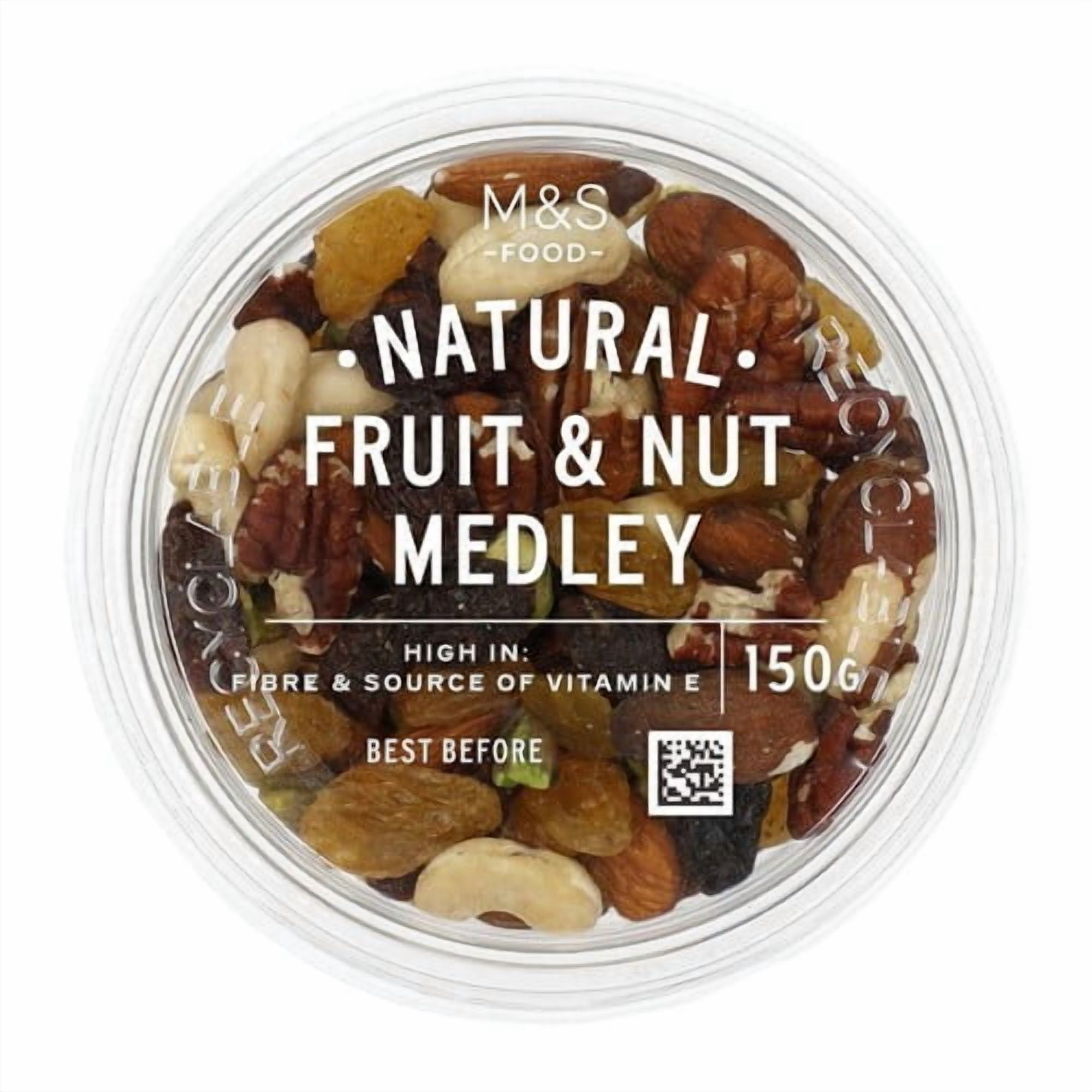 M&S Natural Fruit & Nut Medley 150g, British Import (Pack of 3)