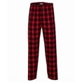 thumbnail image 2 of Boxercraft Mens Harley Flannel Pants, L, Red-Black Plaid, 2 of 4