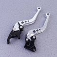 thumbnail image 2 of EeaseCA 1 Pair Universal Motorcycle Brake Clutch Lever 6 Gear Adjustable Hand Grip Handle Bar (Silver), 2 of 8