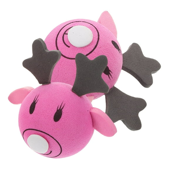 BESTONZON Unique Rosy Eva Elk Car Antenna Decoration for Exterior Styling
