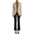 thumbnail image 2 of Attitude Unknown Women’s and Women’s Plus Ponte Blazer, Sizes XS-3X, 2 of 5