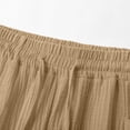 thumbnail image 5 of Fnooota Cotton Linen Capri Pants for Women, Casual Drawstring Relaxed Fit Summer Womens Capris Khaki Size S-2XL, 5 of 5