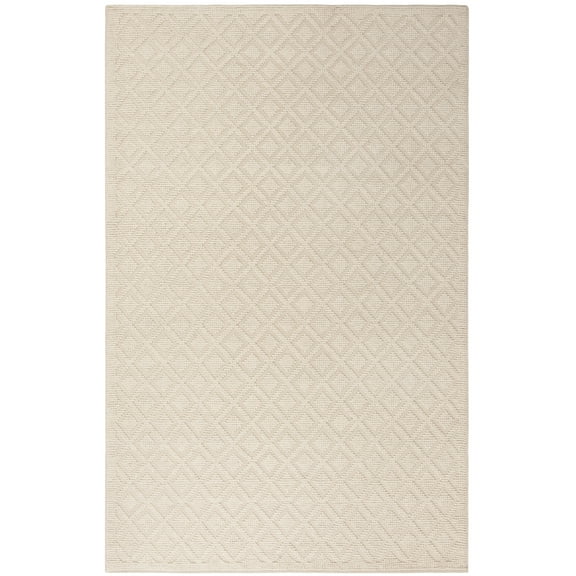 SAFAVIEH Vermont Thurstan Geometric Wool Area Rug, Ivory, 5' x 8'