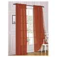 thumbnail image 2 of 2 Piece Sheer Voile Light Filtering Rod Pocket Window Curtain Panel Drape Set Available in a Variety of Sizes and Colors (54" X 54", Brick), 2 of 2