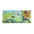 thumbnail image 5 of Evergreen Indoor Outdoor Doormat Bundle Set of 5 - Frame and 4 Welcome Seasonal Inserts Flipflops Fireflies Geraniums and Bicycle, 5 of 9