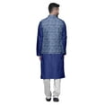 thumbnail image 3 of Atasi Indian Traditional Kurta Churidar Pajama Set With Nehru Jacket For Men, 3 of 3